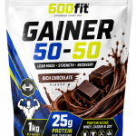 گینر gainer شکلاتی 50-50 با طعم شکلات کاکائویی وزن 1000 گرم