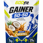 گینر 50-50 با طعم کارامل نارگیل وزن 1000 گرم