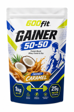 گینر 50-50 با طعم کارامل نارگیل وزن 1000 گرم