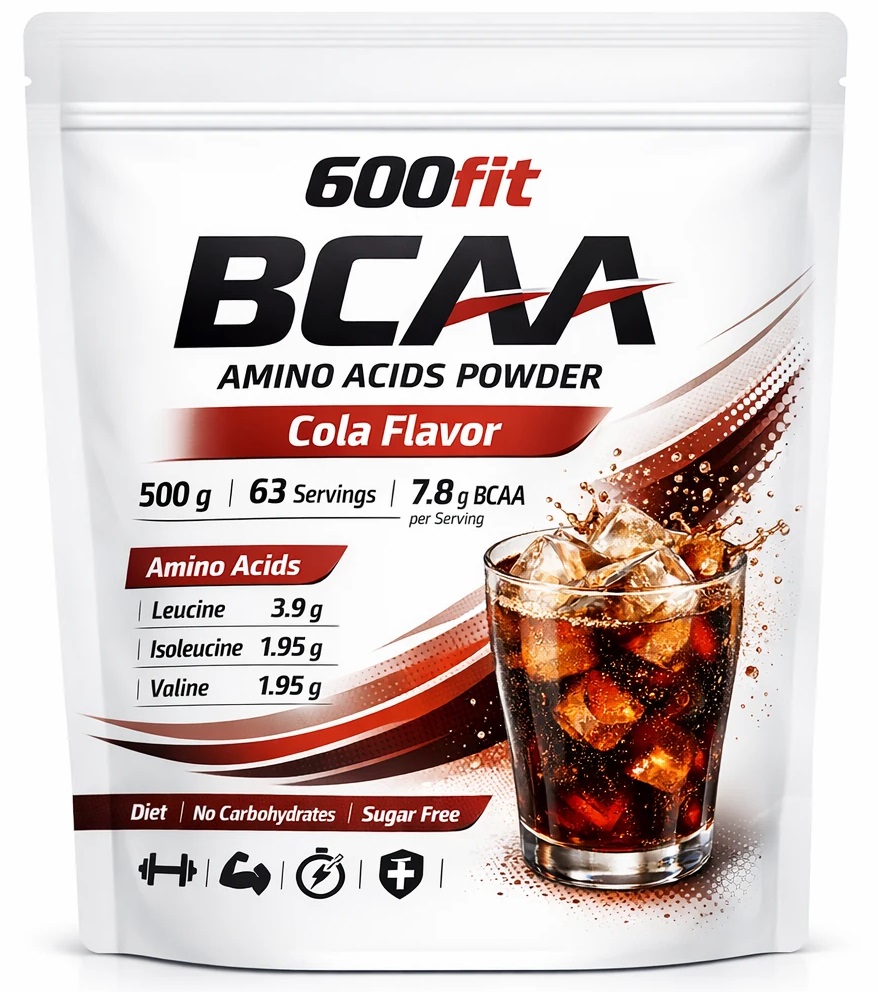 1 cola پودر bcaa خالص بدون کربوهیدرات 500 گرمی با طعم کولا - Image 1