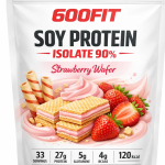پروتئین ایزوله سویا 90 درصد با طعم ویفر توت فرنگی 1000 گرم
