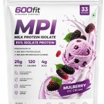 پروتئین شیر ام پی ای mpi پروتئین 85 درصد وی و کازئین با طعم شاه توت بستنی
