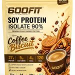 پروتئین ایزوله سویا 90 درصد با طعم بیسکوییت قهوه 1000 گرم