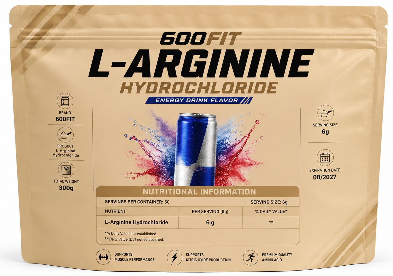 ال آرژنین هیدروکلراید ARGININE HCL با طعم نوشابه انرژی زا 300 گرمی