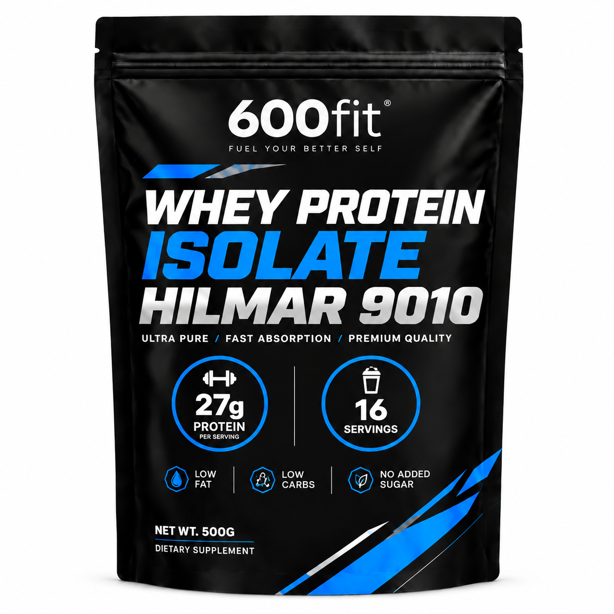 500 پروتئین وی ایزوله هیلمار ۹۰۱۰ (Hilmar 9010 WPI) بدون طعم 500 گرمی - تصویر 1