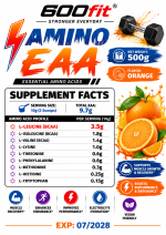 Amino EAA با طعم پرتقال بسته ۵۰۰ گرمی - تصویر 2