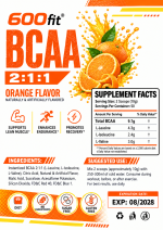 BCAA بی سی ای ای 500گرمی با طعم پرتغال - تصویر 2